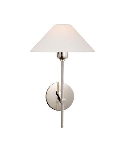 Hackney vägglampa nickel