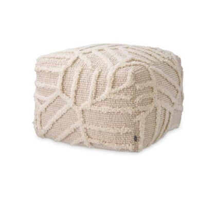 San Juan fotpall ivory