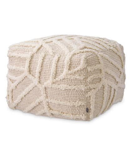 San Juan fotpall ivory