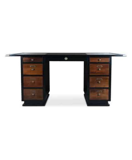 Captain's skrivbord svart