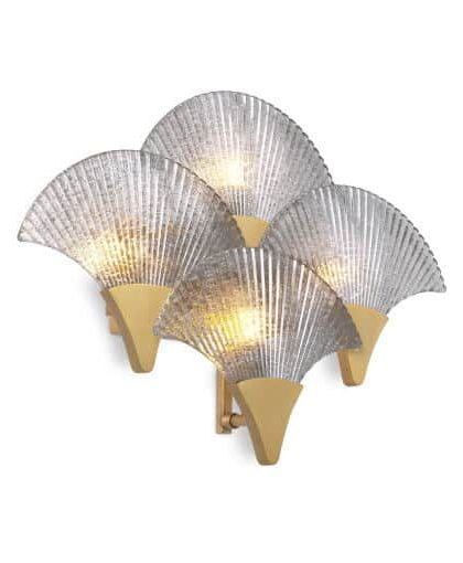 Vitae vägglampa mässing