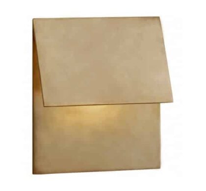 Esker Single Fold vägglampa mässing