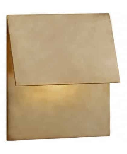 Esker Single Fold vägglampa mässing