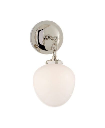 Katie Acorn vägglampa nickel/vit