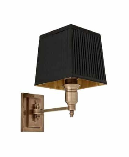 Lexington vägglampa mässing svart