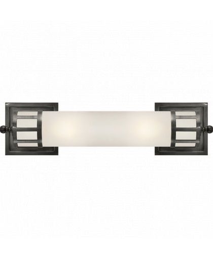 Openwork vägglampa brons