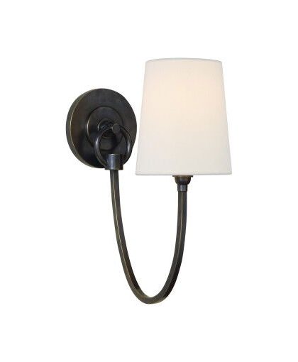 Reed vägglampa brons
