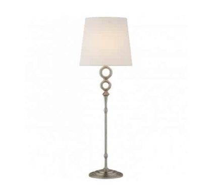Bristol bordslampa Burnished Silver Leaf