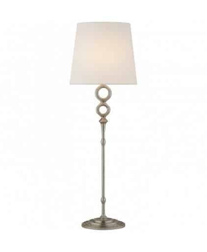 Bristol bordslampa Burnished Silver Leaf