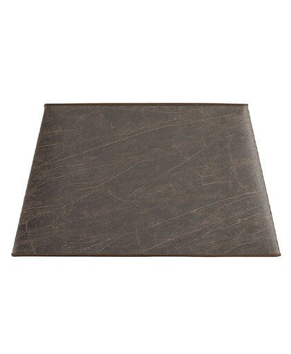 Rectangular lampskärm leather pale brown