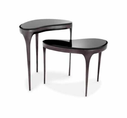 Zena sidobord svart 2-set