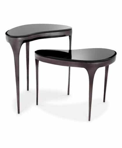 Zena sidobord svart 2-set