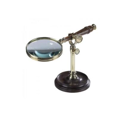 Förstoringsglas med stativ mässing