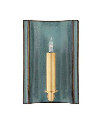 Leeds Rectangle vägglampa blå