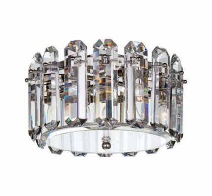 Bonnington plafond nickel/crystal M