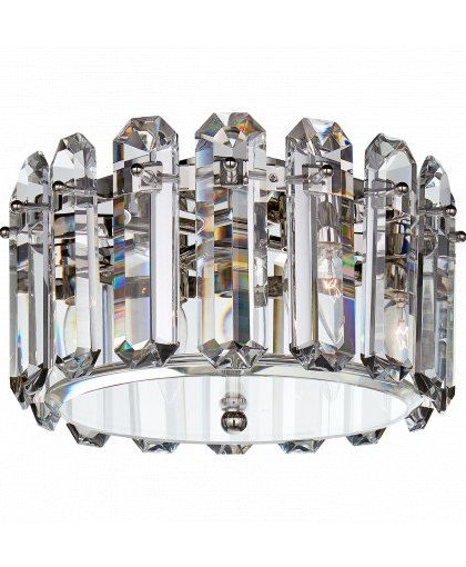 Bonnington plafond nickel/crystal M