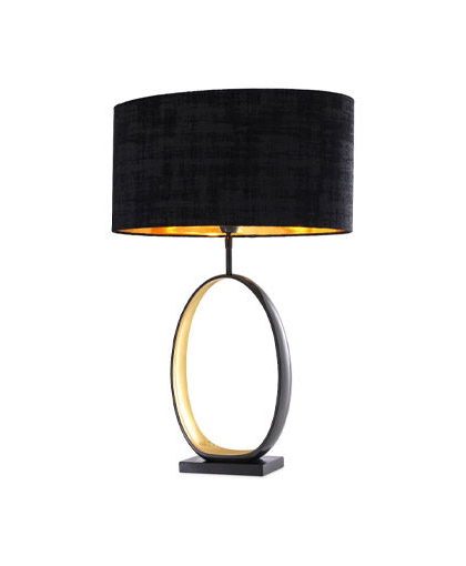 Saturnia bordslampa svart