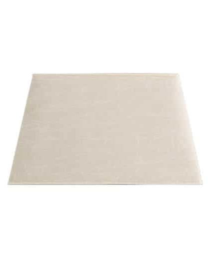 Rectangular lampskärm leather cream