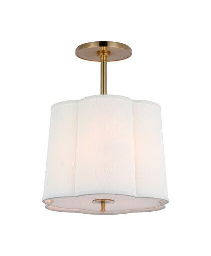 Simple Scallop taklampa mässing