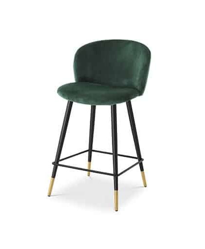 Volante barstol roche dark green velvet