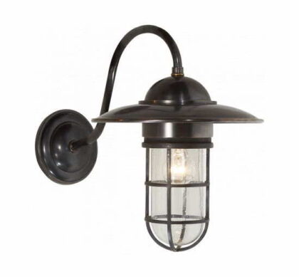 Medium Marine vägglampa brons