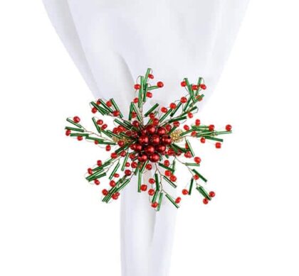Holly servettring grön/röd