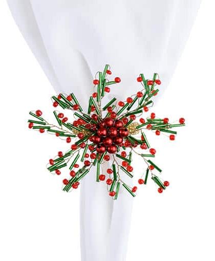 Holly servettring grön/röd