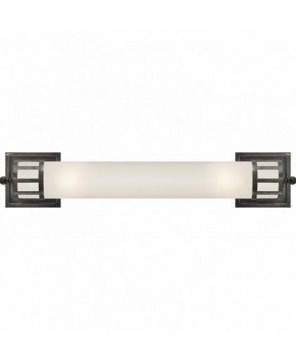 Openwork Long vägglampa brons