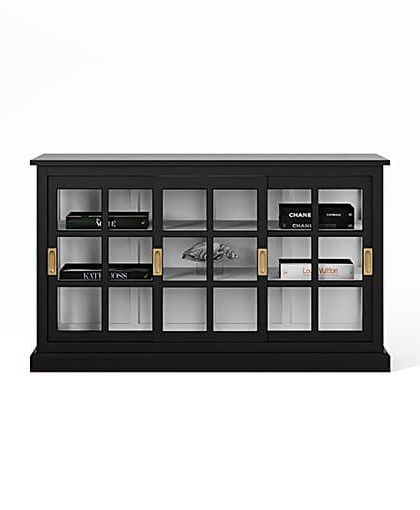 Seethrough skåp modern black / classic white