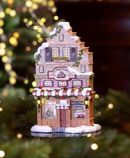 Camille chokladbutik juldekoration