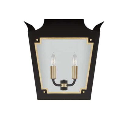 Caddo taklampa vägglampa svart