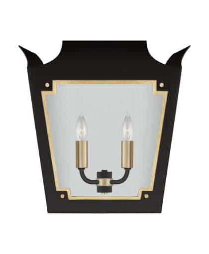 Caddo taklampa vägglampa svart