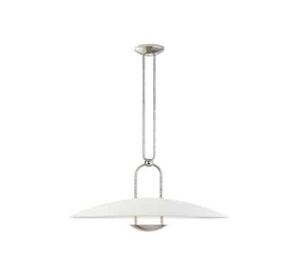 Cara Sculpted Pendant Polished Nickel L