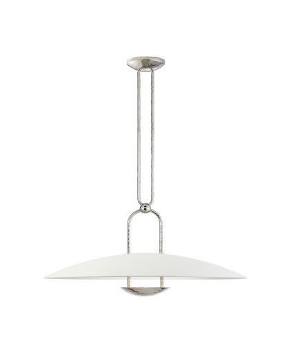 Cara Sculpted Pendant Polished Nickel L