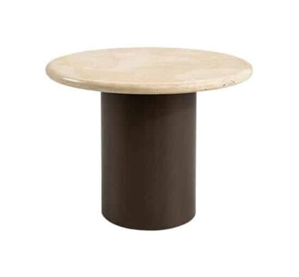 Calais soffbord travertine/mörkbrun