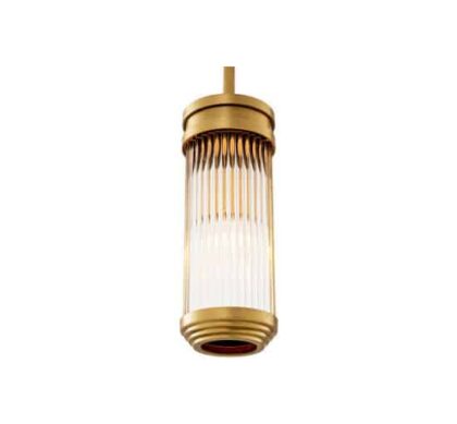 Rousseau taklampa antique brass