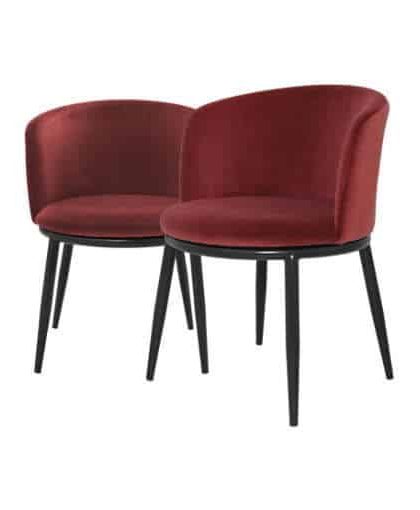 Filmore matstolar wine red 2-pack