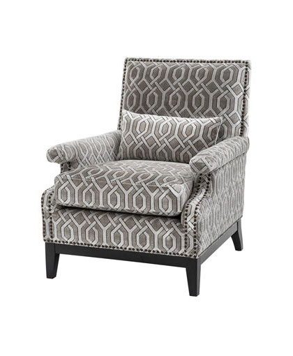 Fåtölj Goldoni Trellis grey velvet