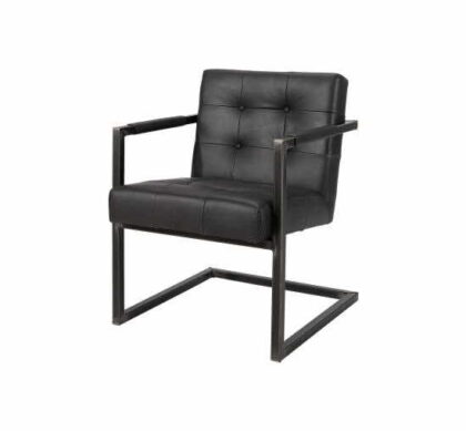 Jed karmstol läder anthracite