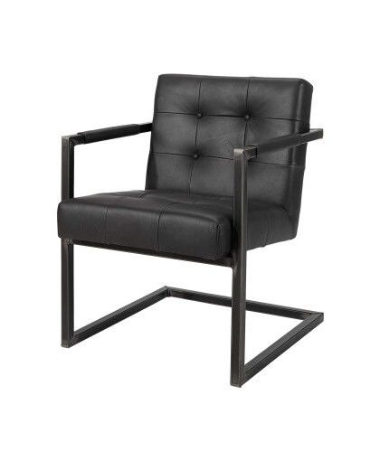 Jed karmstol läder anthracite