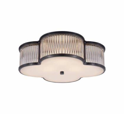 Basil 17 plafond Gun Metal/klarglas