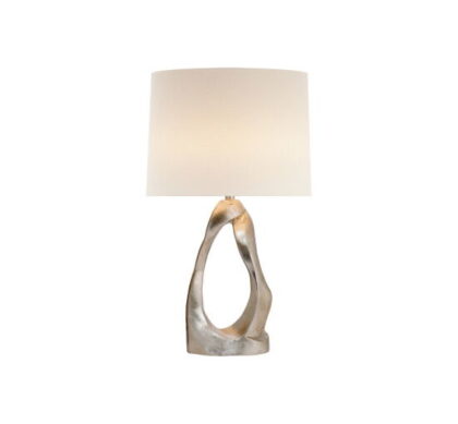 Cannes bordslampa Burnished Silver Leaf