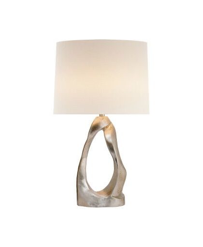 Cannes bordslampa Burnished Silver Leaf