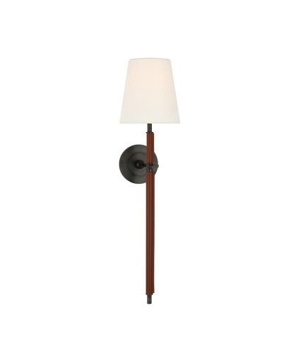 Bryant Wrapped vägglampa brons/läder L