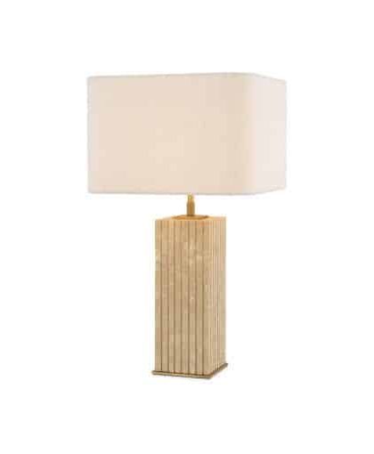 Giova bordslampa travertine
