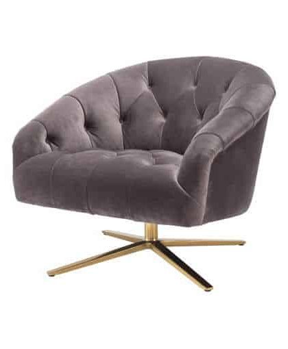 Gardner fåtölj savona grey velvet