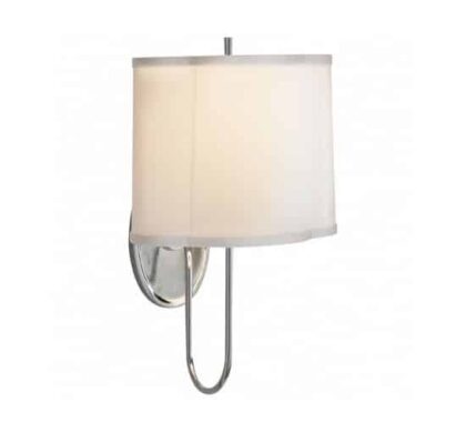 Simple vägglampa silver