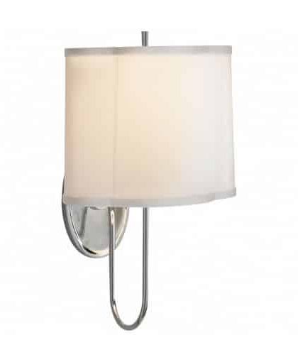 Simple vägglampa silver