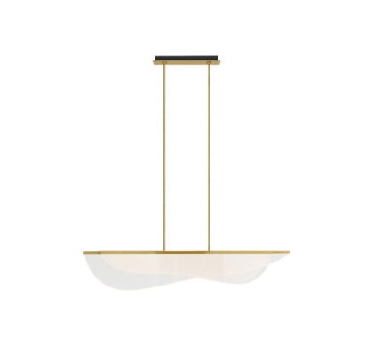 Nyra 60 taklampa linjär mässing