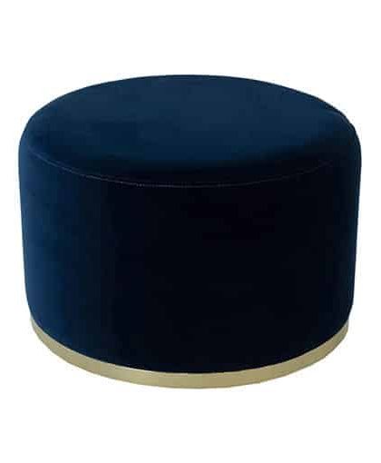 Cara ottoman midnight blue